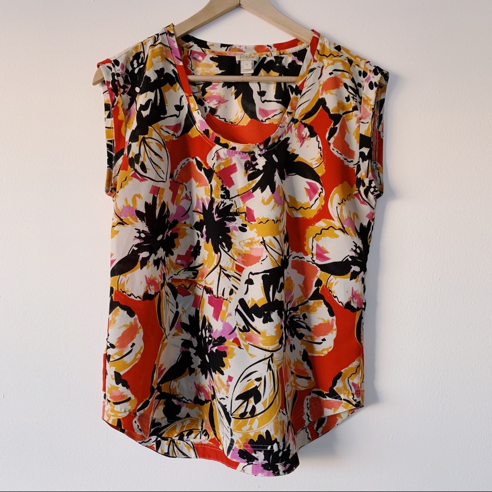 J.Crew Factory Floral Print Top